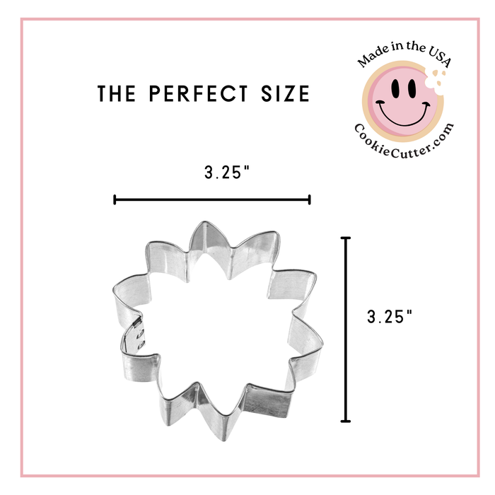 Sunflower Cookie Cutter 3.25 in B1246