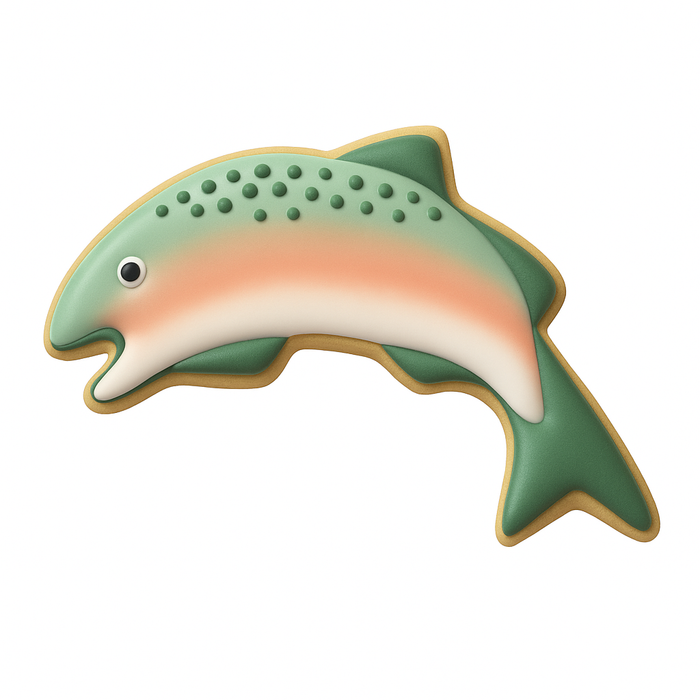 Salmon Cookie Cutter 4 in B1254