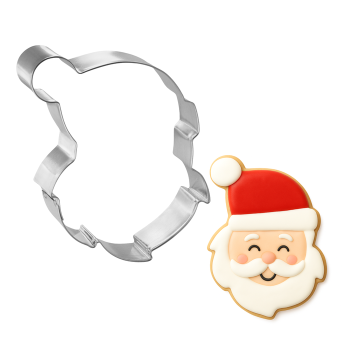 Santa Face Cookie Cutter 4.25" B1267