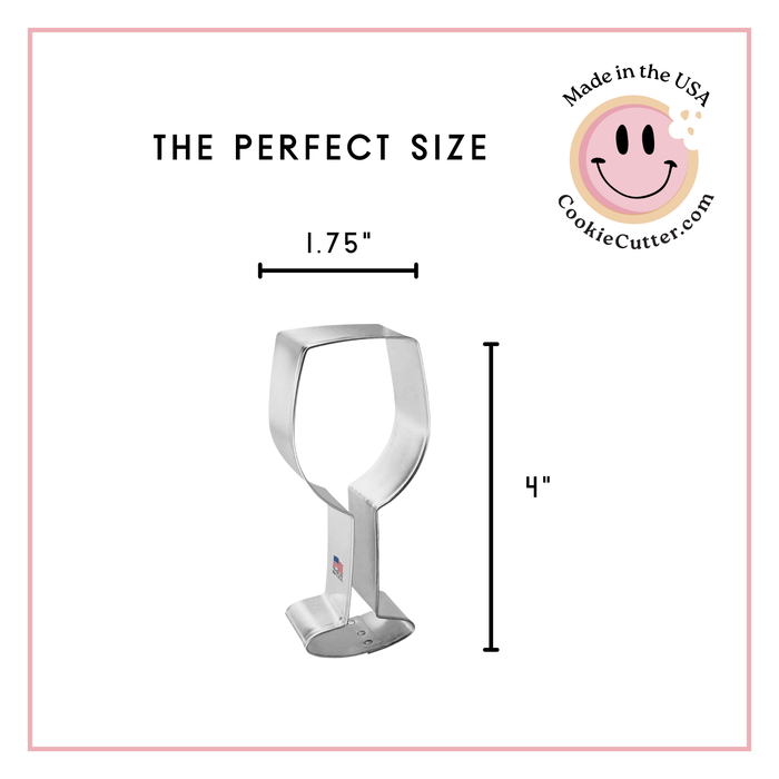 Wineglass Cookie Cutter 4 in B1300