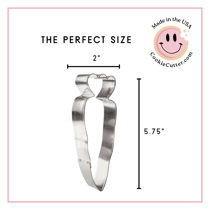 Carrot Cookie Cutter 5.5 in B1314