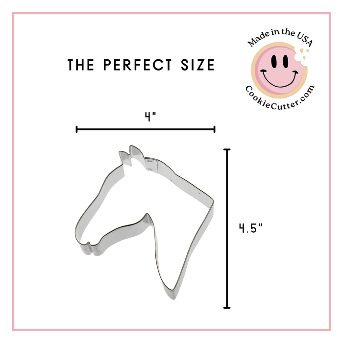 Horse Head Cookie Cutter 4.5 in B1324