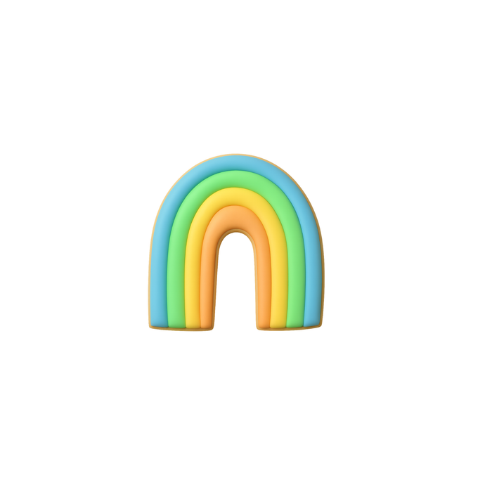 Rainbow Horse Shoe Cookie Cutter 3 in B1326