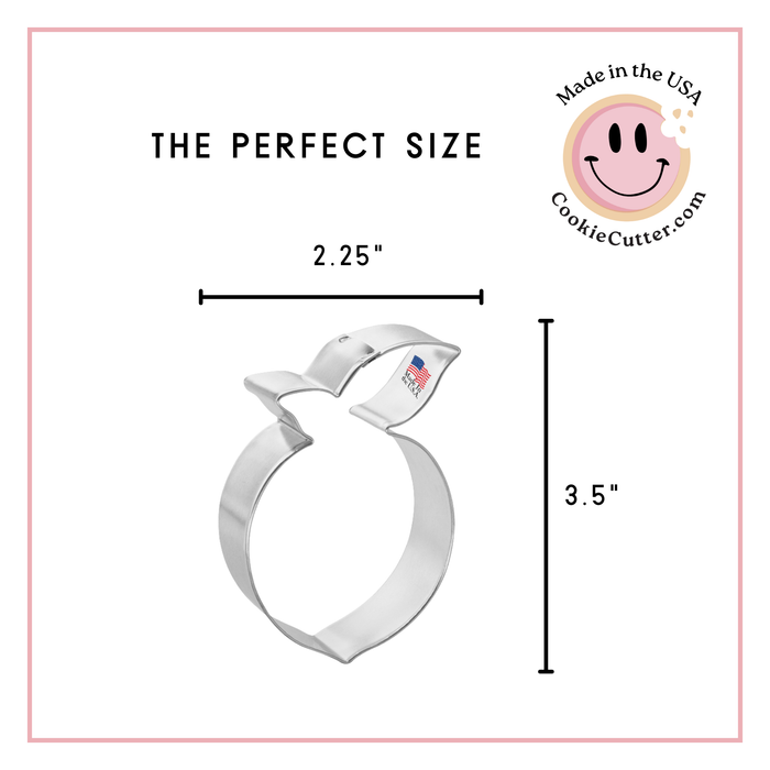 Peach Cookie Cutter 3.5 in B1363