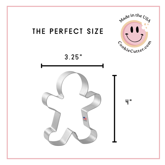 Gingerbread Man Cookie Cutter 4 in B1375