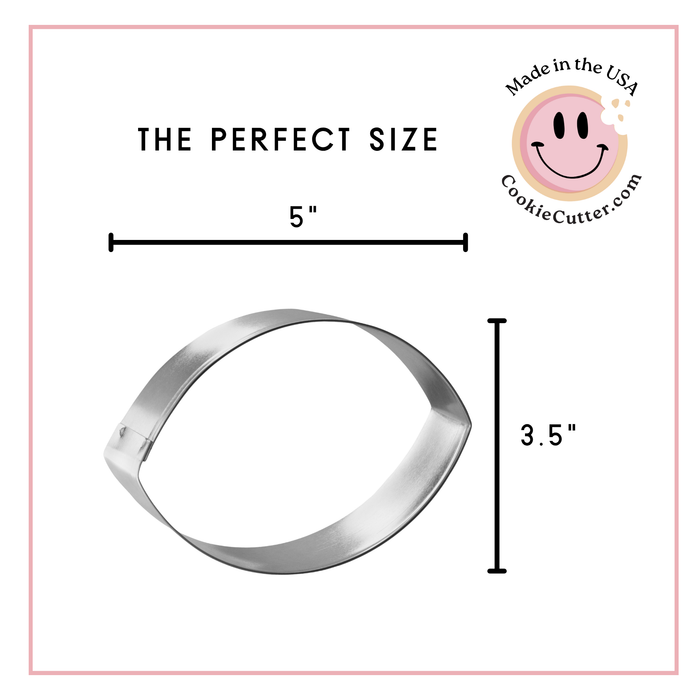 Football Cookie Cutter 4.75 in B1410