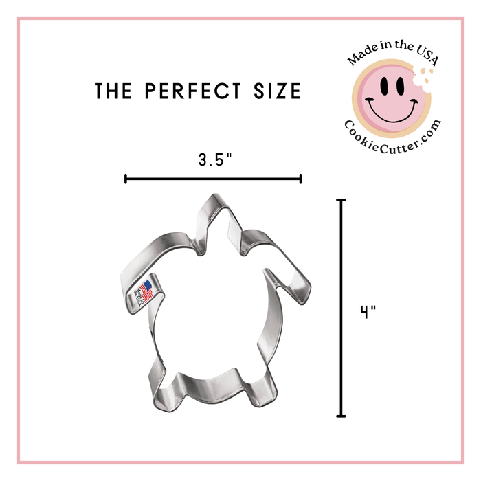 Sea Turtle Cookie Cutter 4 in B1490