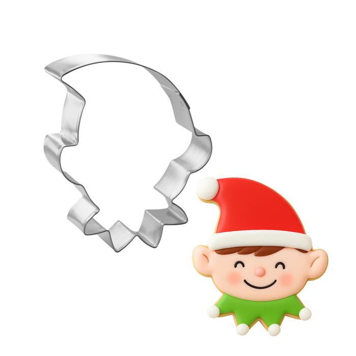 Elf Face Cookie Cutter 3.75 in B1509
