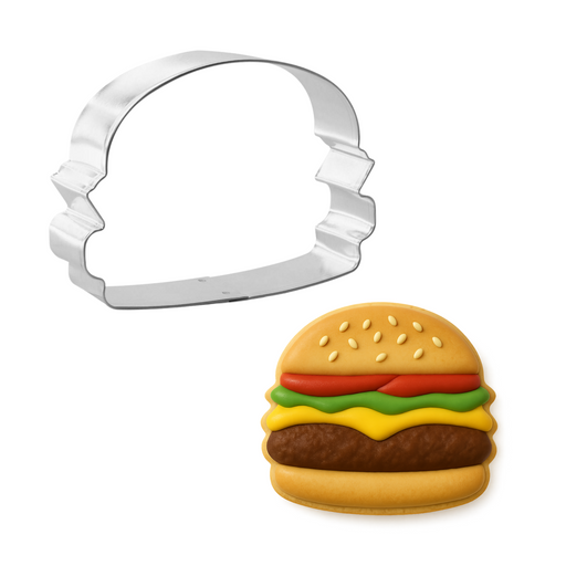 Hamburger cookie cutter
