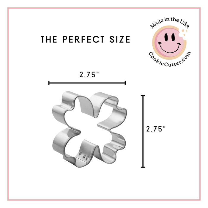 Four Leaf Clover Cookie Cutter 2.75 in B1535