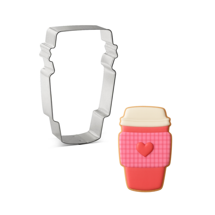 Latte Cup Cookie Cutter 4 in B1537