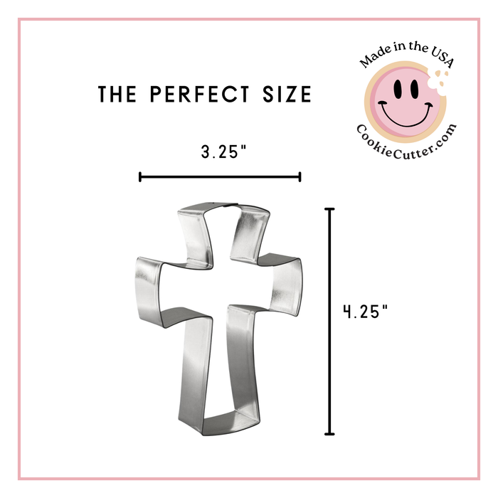 Confirmation Cross Cookie Cutter 4 3/8 in B1553