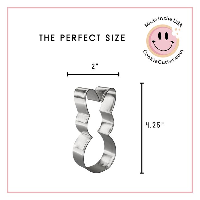 Easter Bunny Body Cookie Cutter 4.25 in B1554