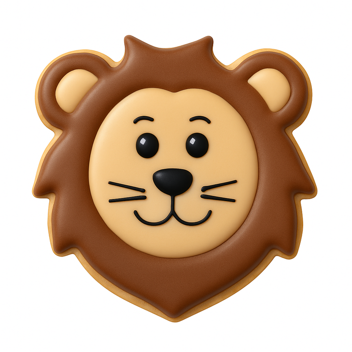 Lion Face Cookie Cutter 4 in B1569