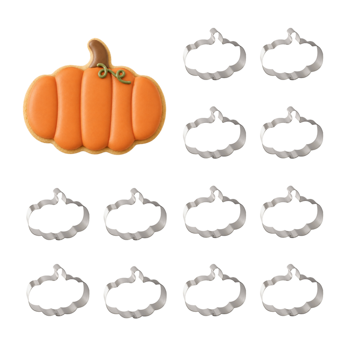 1 Dozen/12 Count Pumpkin Cookie Cutters