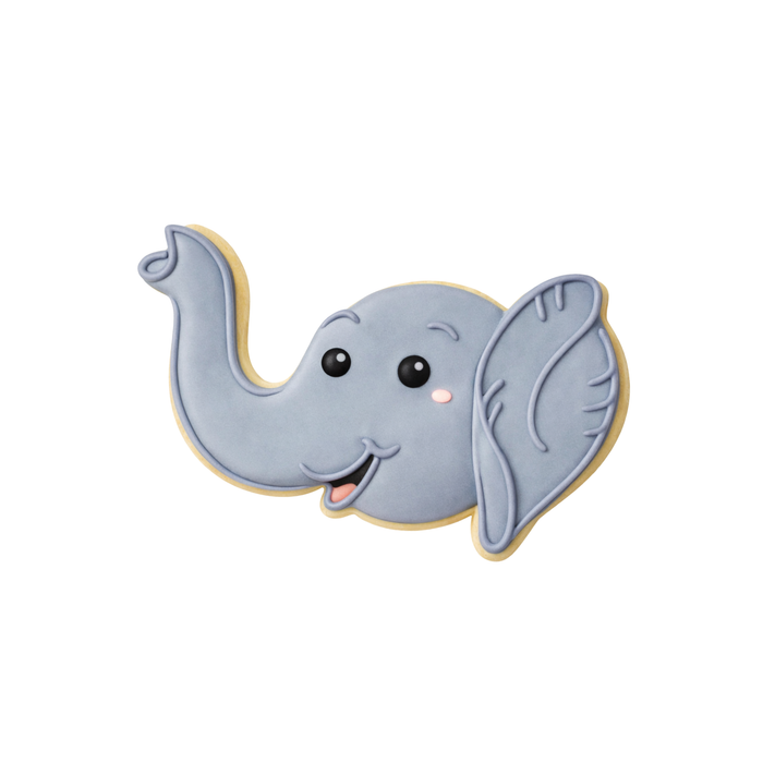 Circus Elephant Face Cookie Cutter 5 in B1577