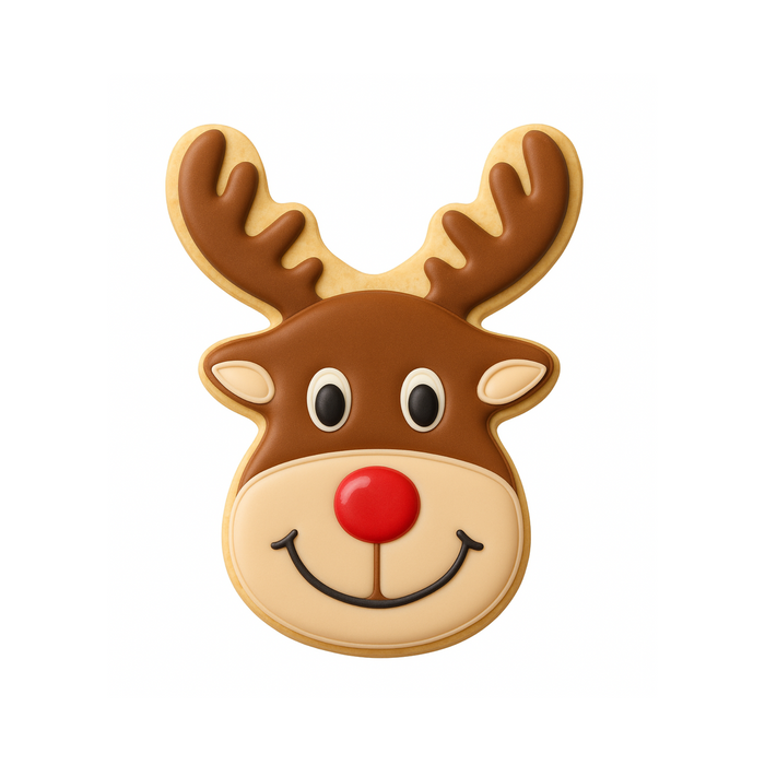 Reindeer Face Cookie Cutter 3.75 in B1582