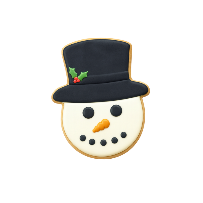 Snowman Face With Hat Cookie Cutter 3.75 in B1583