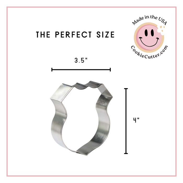 Police Badge Cookie Cutter 4 in B1600