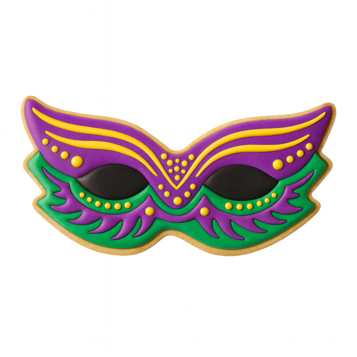Mardi Gras Mask Cookie Cutter 4.5 in B1620