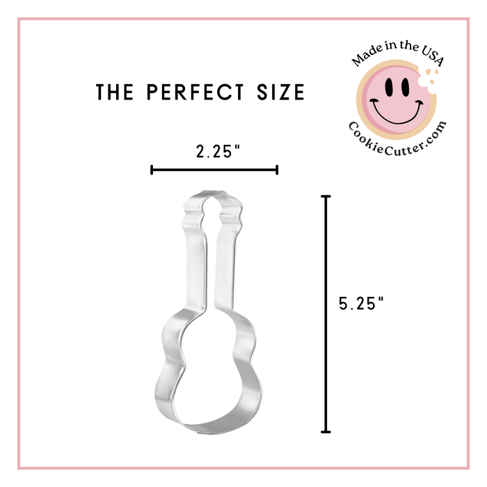 Guitar Ukulele Cookie Cutter 5.25 in B1646
