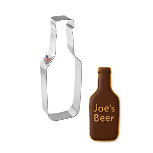 Beer bottle cookie cutter