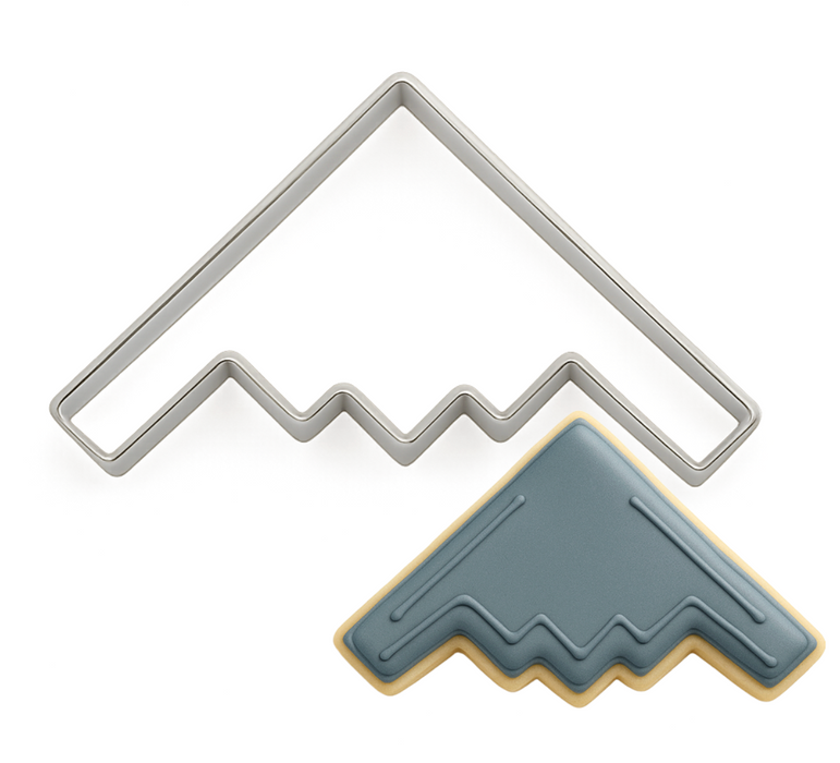 B2 Bomber Airplane Jet 4.5" Cookie Cutter - B2035