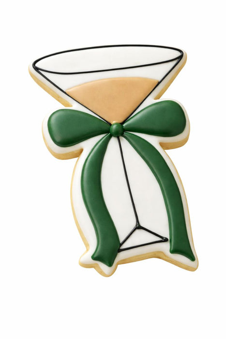Martini Glass with Bow Cookie Cutter 4 in B2058