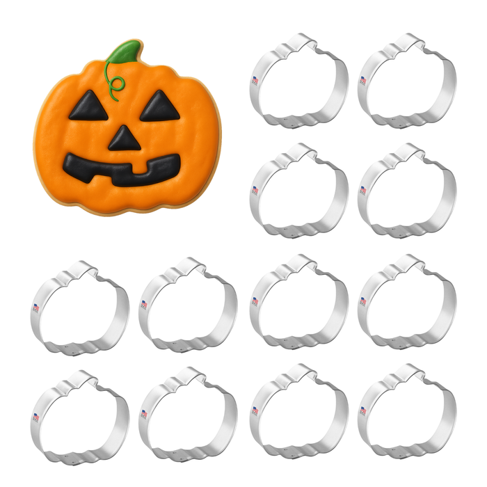1 Dozen/12 Count Pumpkin Cookie Cutters