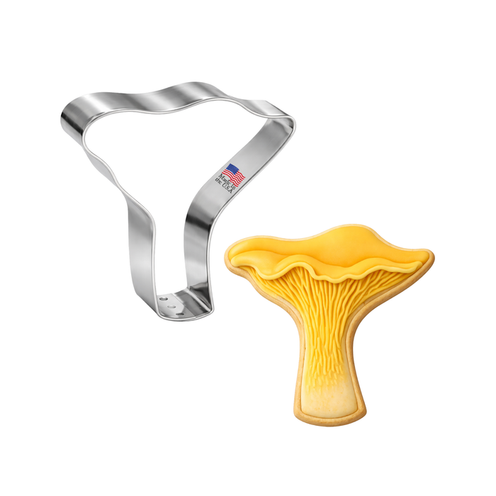Chanterelle Mushroom Cookie Cutter 3.25"  B0999