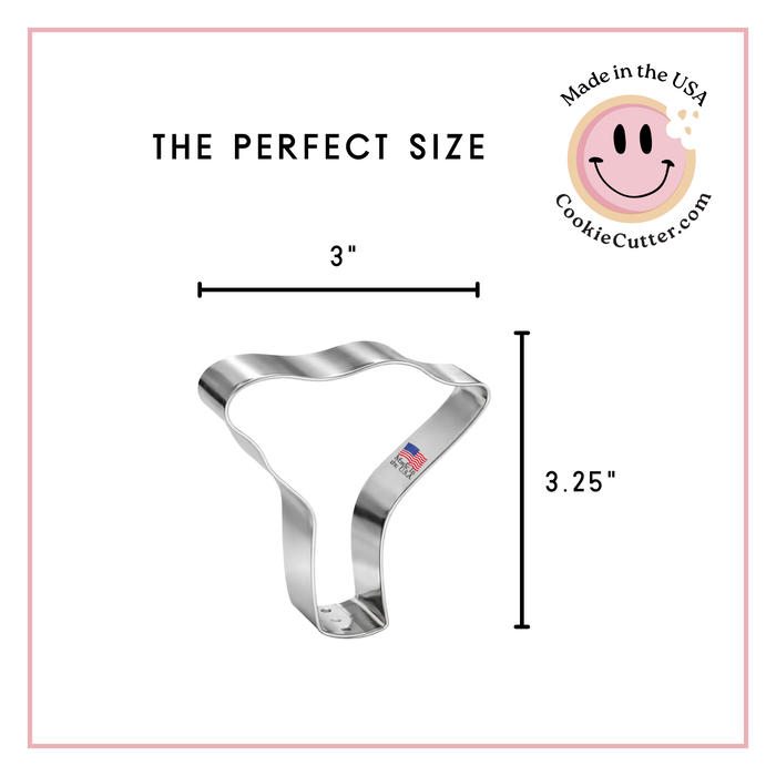 Chanterelle Mushroom Cookie Cutter 3.25"  B0999