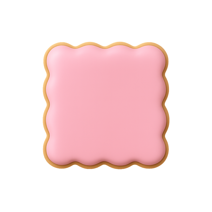 Mini Square Fluted Cookie Cutter 1.5 in M185