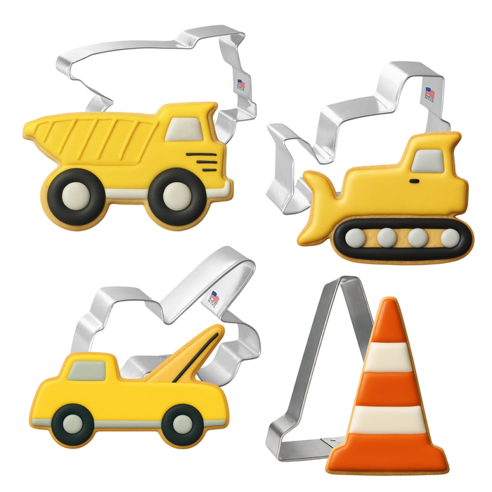 Construction Vehicles Cookie Cutter 4 Pc Set HS0430
