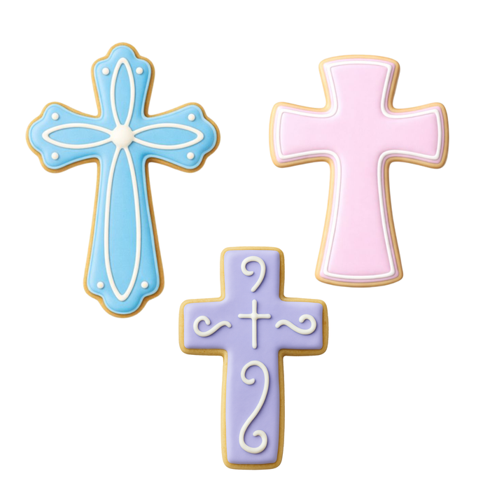 Religious Cross Cookie Cutter 3 Pc Set HS0449