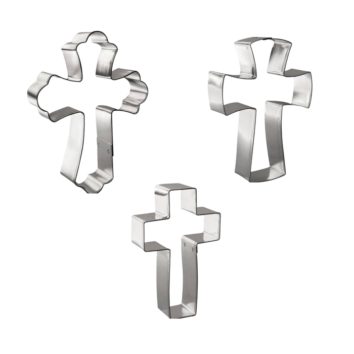 Religious Cross Cookie Cutter 3 Pc Set HS0449