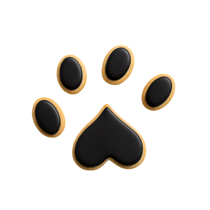 Paw Print Cookie Cutter 6 Pc Kit / Set HS0460