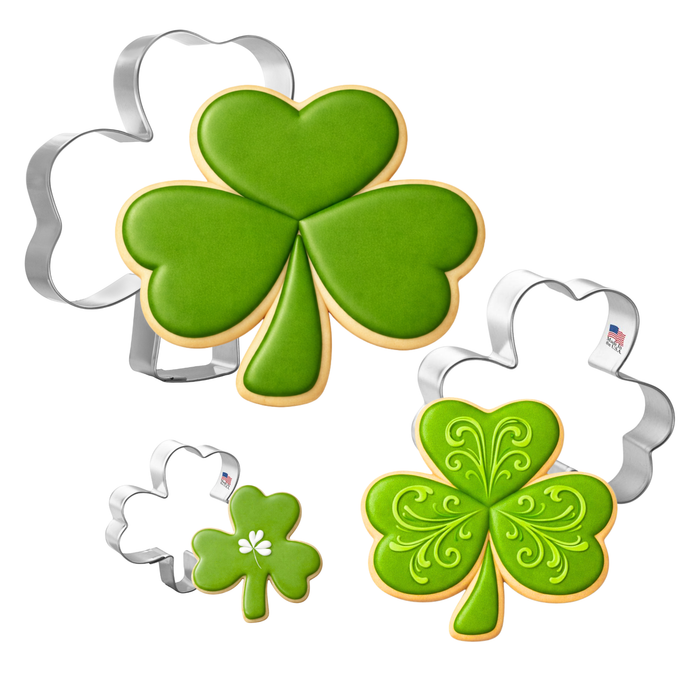 Shamrock Cookie Cutter 3 Pc Set HS0469