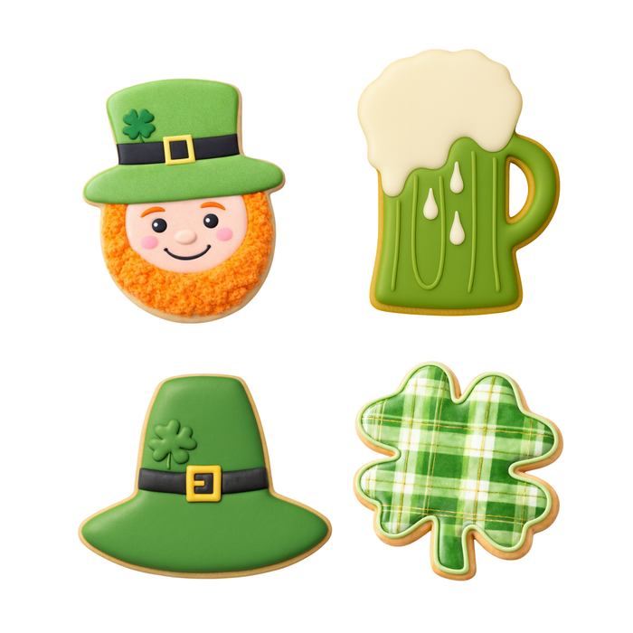 Leprechaun St Patricks Day Cookie Cutter 4 Pc Set HS0473