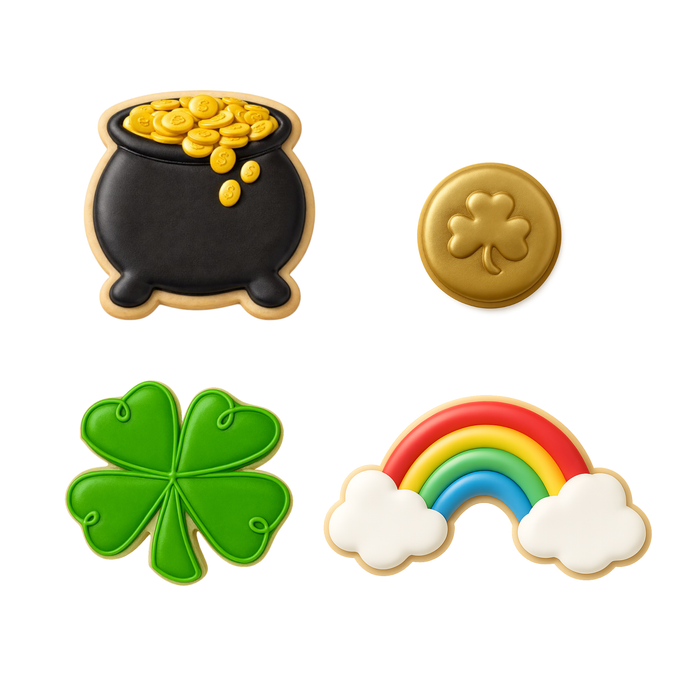 Pot O' Gold St Patrick's Day Cookie Cutter 4 Pc Set HS0474