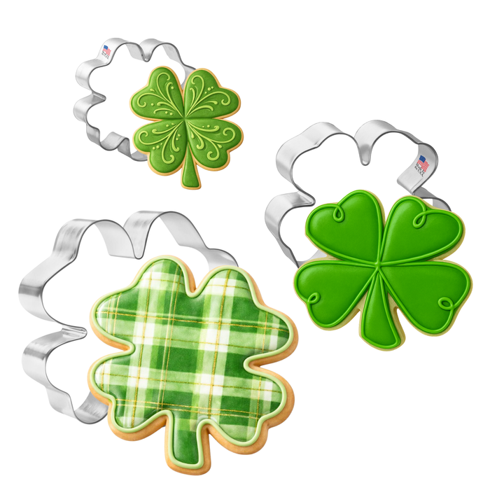 Four Leaf Clover Cookie Cutter 3 Pc Set HS0476