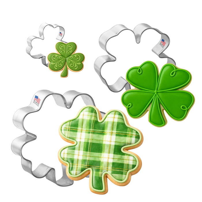 Four Leaf Clover Cookie Cutter 3 Pc Set HS0476