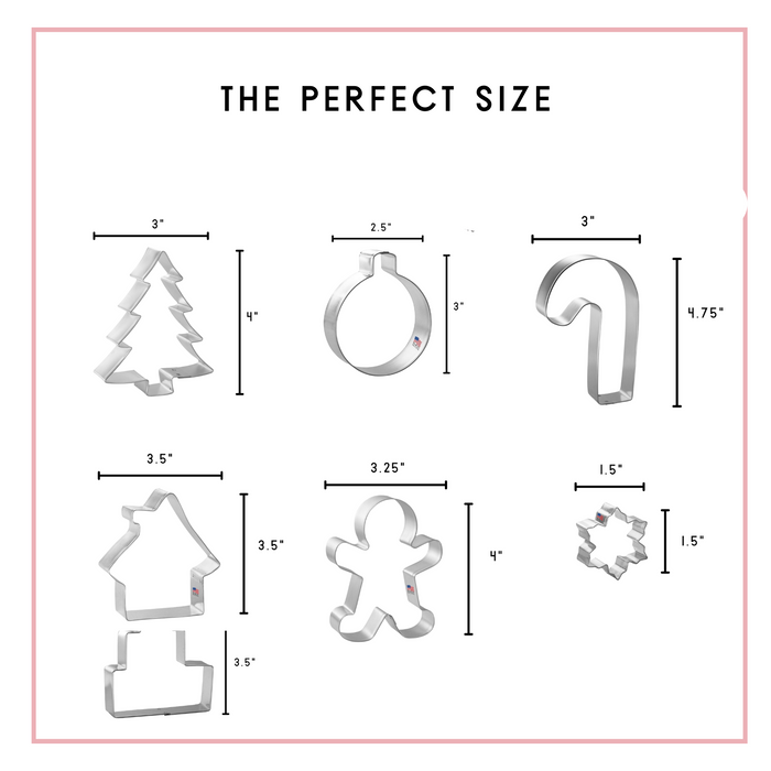 Gingerbread House Cookie Cutter 6 Pc Set HS0517