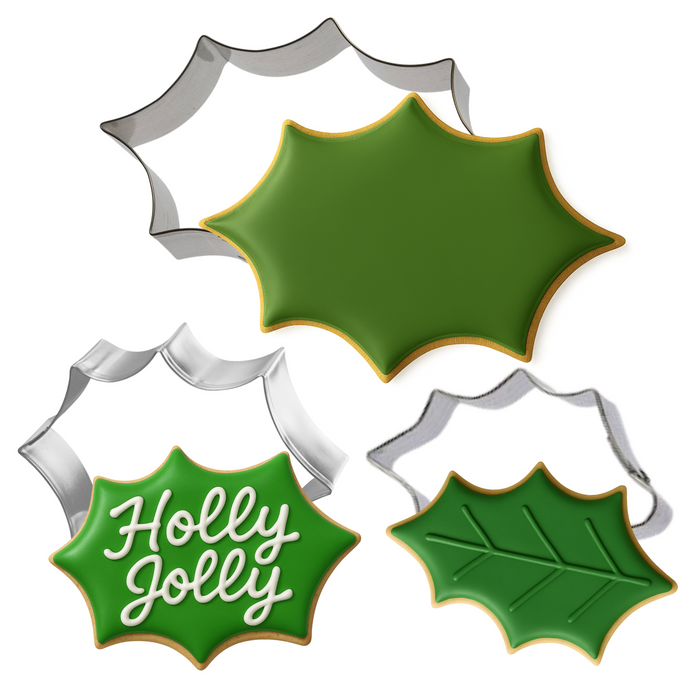Holly Leaf Nested Cookie Cutter Set 3 Piece HS0564