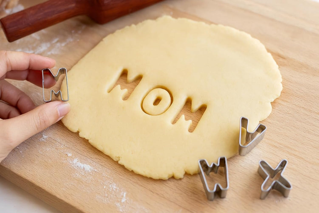 Mini Alphabet Stainless Steel Cookie Cutter Set