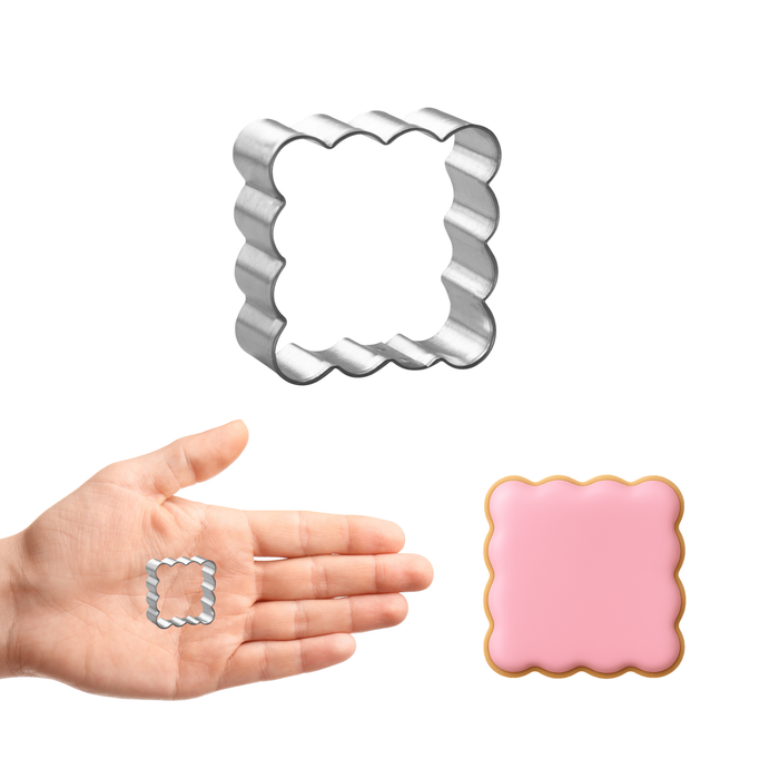 Mini Square Fluted Cookie Cutter 1.5 in M185