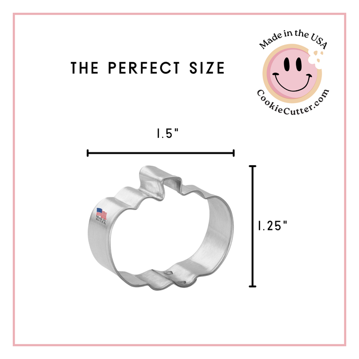 Mini Pumpkin Cookie Cutter 1.5 in M191