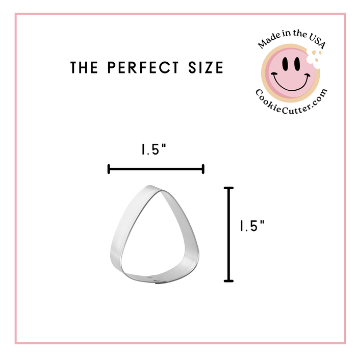 Mini Pie Slice, Candy Corn, Guitar Pick Cookie Cutter 1.75 in M202