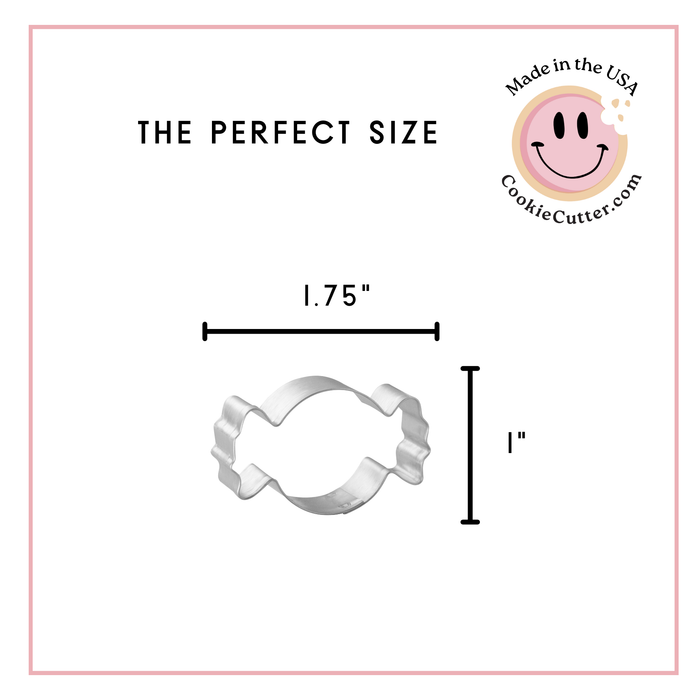 Mini Candy Wrapper Cookie Cutter 1.75 in M205