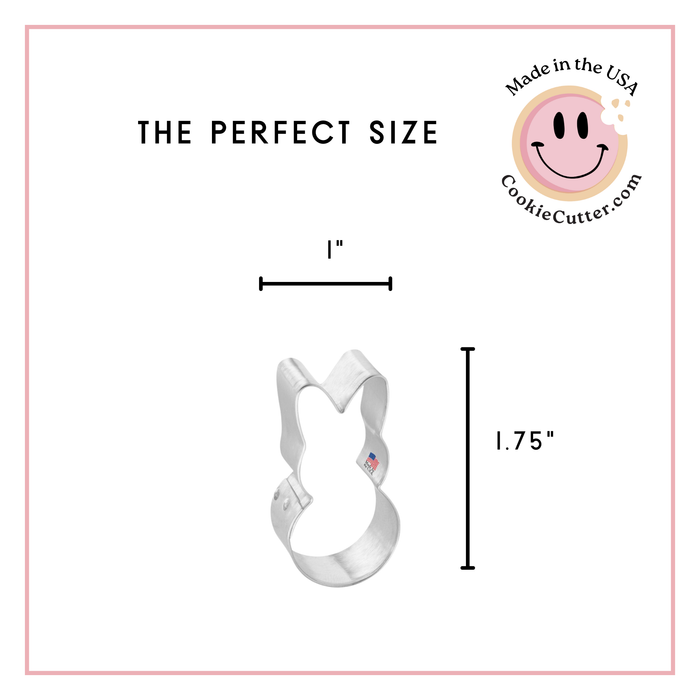 Mini Easter Bunny Body Cookie Cutter 1.75 in M206