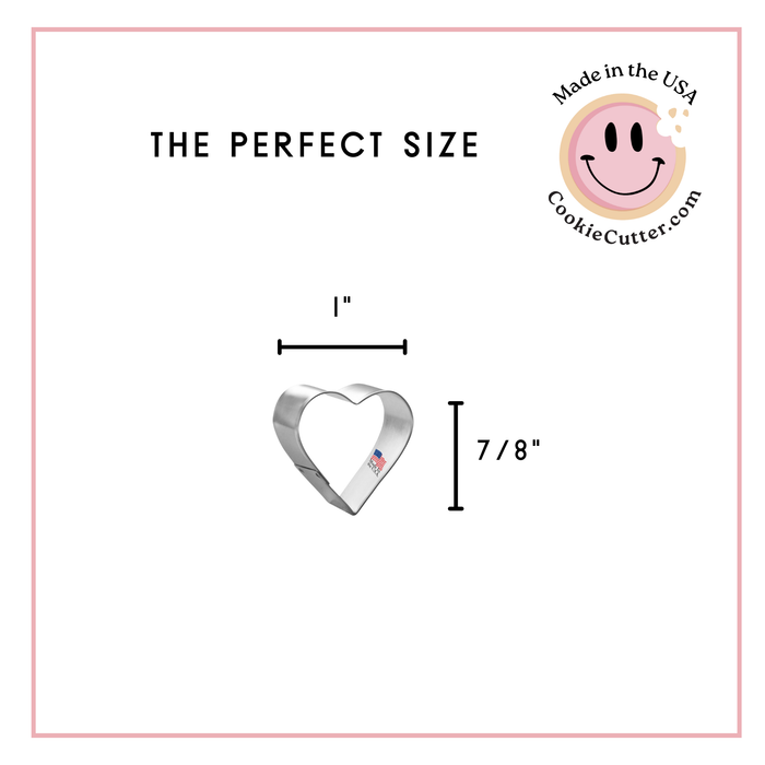 Mini Heart Cookie Cutter 1 in M21